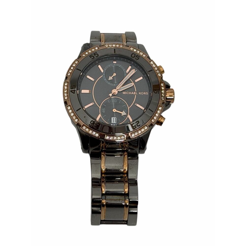 Michael Kors MK5553 Women's Rose Gold tone Stainless Steel Bracelet Brown Dial